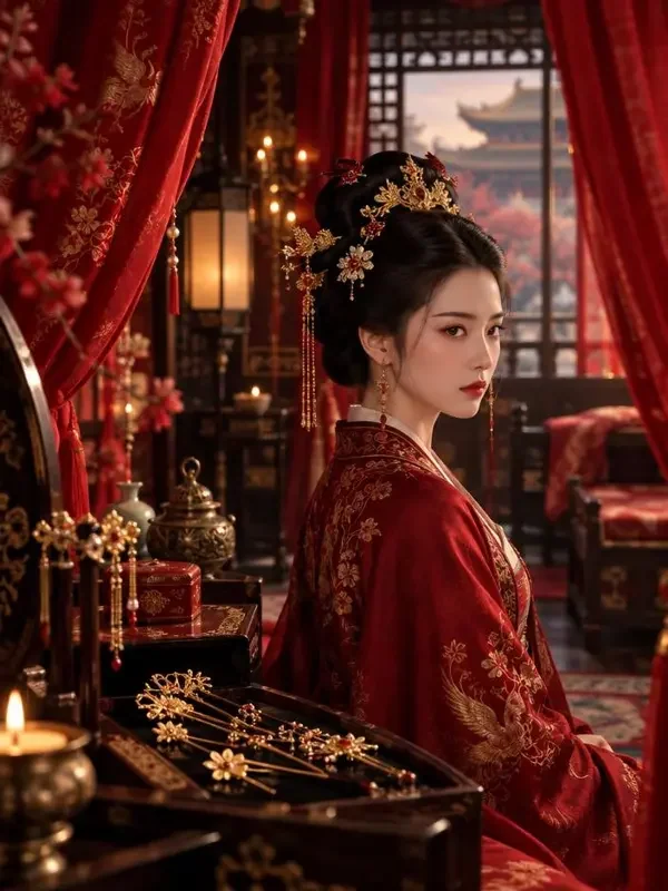 重生之王妃在上热血短剧封面，穿越重生题材